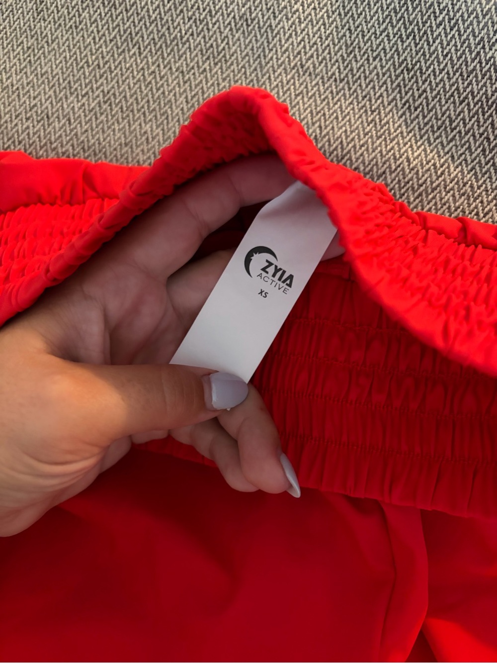 ZYIA Red Finesse Shorts - Picture 2 of 2